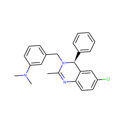 CC1=Nc2ccc(Cl)cc2[C@H](c2ccccc2)N1Cc1cccc(N(C)C)c1 ZINC000072123299