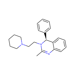 CC1=Nc2ccccc2[C@H](c2ccccc2)N1CCN1CCCCC1 ZINC000072123285