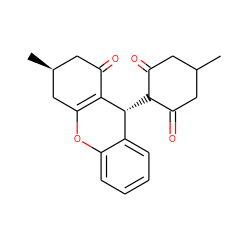 CC1CC(=O)C([C@H]2C3=C(C[C@@H](C)CC3=O)Oc3ccccc32)C(=O)C1 ZINC000101200649