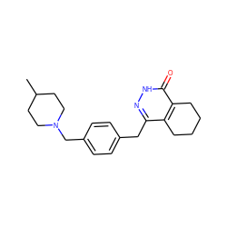 CC1CCN(Cc2ccc(Cc3n[nH]c(=O)c4c3CCCC4)cc2)CC1 ZINC000168460973