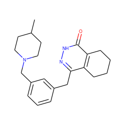 CC1CCN(Cc2cccc(Cc3n[nH]c(=O)c4c3CCCC4)c2)CC1 ZINC000167861681