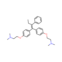 CCC(=C(c1ccc(OCCN(C)C)cc1)c1ccc(OCCN(C)C)cc1)c1ccccc1 ZINC000103230561