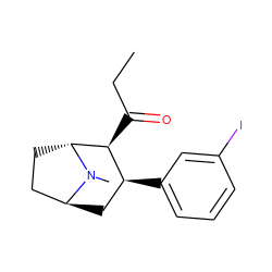 CCC(=O)[C@H]1[C@@H](c2cccc(I)c2)C[C@H]2CC[C@H]1N2C ZINC000100911945