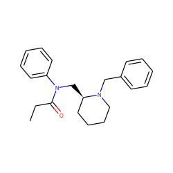 CCC(=O)N(C[C@@H]1CCCCN1Cc1ccccc1)c1ccccc1 ZINC000653777891