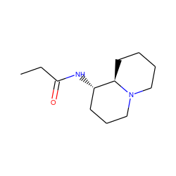 CCC(=O)N[C@H]1CCCN2CCCC[C@H]12 ZINC000095587120