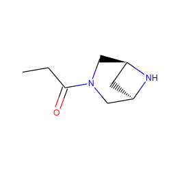 CCC(=O)N1C[C@@H]2C[C@H](C1)N2 ZINC000095932124