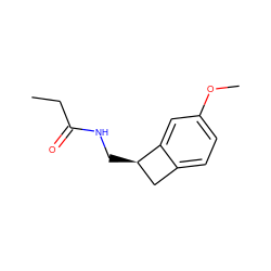 CCC(=O)NC[C@@H]1Cc2ccc(OC)cc21 ZINC000026998131