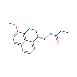 CCC(=O)NC[C@H]1CCc2c(OC)ccc3cccc1c23 ZINC000000023995