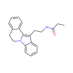 CCC(=O)NCCc1c2n(c3ccccc13)CCc1ccccc1-2 ZINC000013494173