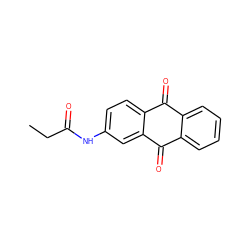 CCC(=O)Nc1ccc2c(c1)C(=O)c1ccccc1C2=O ZINC000004151779