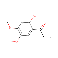 CCC(=O)c1cc(OC)c(OC)cc1O ZINC000169661872