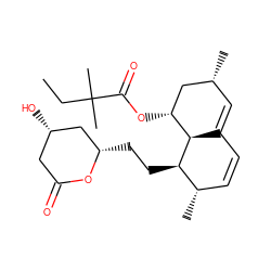 CCC(C)(C)C(=O)O[C@@H]1C[C@H](C)C=C2C=C[C@H](C)[C@@H](CC[C@H]3C[C@@H](O)CC(=O)O3)[C@H]21 ZINC000007997915