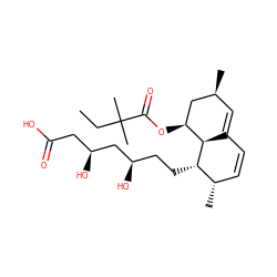 CCC(C)(C)C(=O)O[C@H]1C[C@@H](C)C=C2C=C[C@H](C)[C@H](CC[C@@H](O)C[C@@H](O)CC(=O)O)[C@H]21 ZINC000003833877