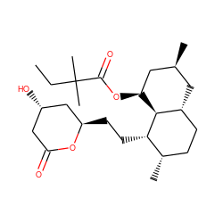 CCC(C)(C)C(=O)O[C@H]1C[C@@H](C)C[C@@H]2CC[C@H](C)[C@H](CC[C@@H]3C[C@@H](O)CC(=O)O3)[C@H]21 ZINC000013823506