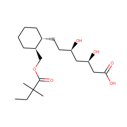 CCC(C)(C)C(=O)OC[C@H]1CCCC[C@@H]1CC[C@@H](O)C[C@@H](O)CC(=O)O ZINC000027560479