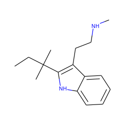 CCC(C)(C)c1[nH]c2ccccc2c1CCNC ZINC000072122993