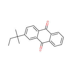 CCC(C)(C)c1ccc2c(c1)C(=O)c1ccccc1C2=O ZINC000004957471