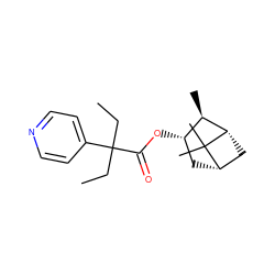 CCC(CC)(C(=O)O[C@H]1C[C@H]2C[C@@H]([C@@H]1C)C2(C)C)c1ccncc1 ZINC000013743810