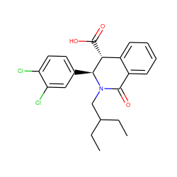 CCC(CC)CN1C(=O)c2ccccc2[C@@H](C(=O)O)[C@@H]1c1ccc(Cl)c(Cl)c1 ZINC000040939863