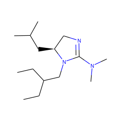 CCC(CC)CN1C(N(C)C)=NC[C@@H]1CC(C)C ZINC000036386698