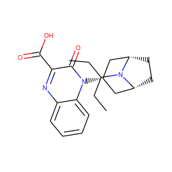 CCC(CC)N1[C@H]2CC[C@@H]1C[C@H](n1c(=O)c(C(=O)O)nc3ccccc31)C2 ZINC000114711825