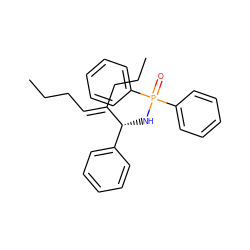 CCC/C=C(\CCC)[C@H](NP(=O)(c1ccccc1)c1ccccc1)c1ccccc1 ZINC000042889682