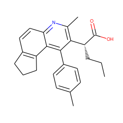 CCC[C@@H](C(=O)O)c1c(C)nc2ccc3c(c2c1-c1ccc(C)cc1)CCC3 ZINC000140322536