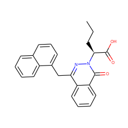 CCC[C@@H](C(=O)O)n1nc(Cc2cccc3ccccc23)c2ccccc2c1=O ZINC000068198729