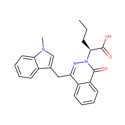 CCC[C@@H](C(=O)O)n1nc(Cc2cn(C)c3ccccc23)c2ccccc2c1=O ZINC000139834387