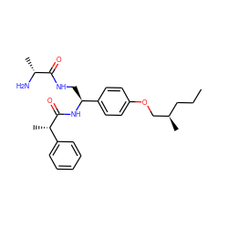 CCC[C@@H](C)COc1ccc([C@H](CNC(=O)[C@@H](C)N)NC(=O)[C@@H](C)c2ccccc2)cc1 ZINC000144947230