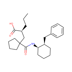 CCC[C@@H](CC1(C(=O)N[C@@H]2CCCC[C@@H]2Cc2ccccc2)CCCC1)C(=O)O ZINC000034803426