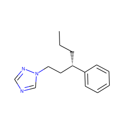 CCC[C@@H](CCn1cncn1)c1ccccc1 ZINC000103214248