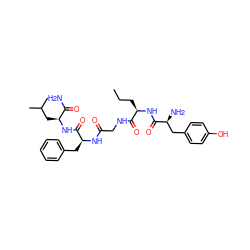 CCC[C@@H](NC(=O)[C@@H](N)Cc1ccc(O)cc1)C(=O)NCC(=O)N[C@@H](Cc1ccccc1)C(=O)N[C@@H](CC(C)C)C(N)=O ZINC000029223815
