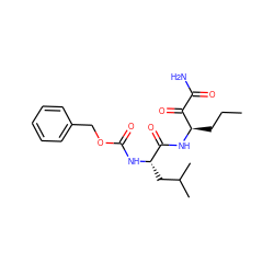 CCC[C@@H](NC(=O)[C@H](CC(C)C)NC(=O)OCc1ccccc1)C(=O)C(N)=O ZINC000013833774