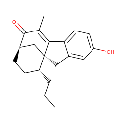 CCC[C@@H]1CC[C@@H]2C[C@]13Cc1cc(O)ccc1C3=C(C)C2=O ZINC000034633853