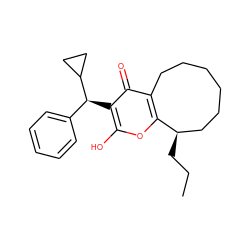 CCC[C@@H]1CCCCCCc2c1oc(O)c([C@@H](c1ccccc1)C1CC1)c2=O ZINC000100712865