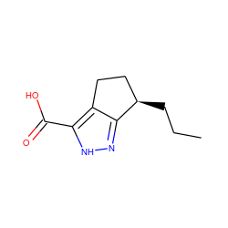 CCC[C@@H]1CCc2c1n[nH]c2C(=O)O ZINC000028948734