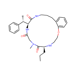 CCC[C@@H]1NCCOc2ccccc2CCCNC(=O)[C@H]([C@@H](C)c2ccccc2)NC(=O)CN(C)C1=O ZINC001772654660