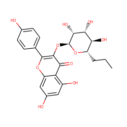 CCC[C@@H]1O[C@@H](Oc2c(-c3ccc(O)cc3)oc3cc(O)cc(O)c3c2=O)[C@H](O)[C@H](O)[C@H]1O ZINC000095583957