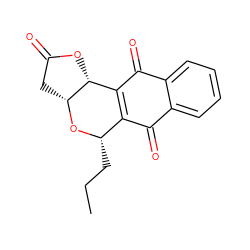 CCC[C@@H]1O[C@@H]2CC(=O)O[C@@H]2C2=C1C(=O)c1ccccc1C2=O ZINC000040424758