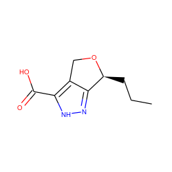 CCC[C@@H]1OCc2c1n[nH]c2C(=O)O ZINC000028948762