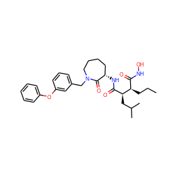 CCC[C@H](C(=O)NO)[C@@H](CC(C)C)C(=O)N[C@H]1CCCCN(Cc2cccc(Oc3ccccc3)c2)C1=O ZINC000034801833