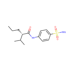 CCC[C@H](C(=O)Nc1ccc(S(N)(=O)=O)cc1)C(C)C ZINC000049046714