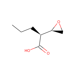 CCC[C@H](C(=O)O)[C@@H]1CO1 ZINC000023813519