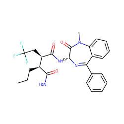 CCC[C@H](C(N)=O)[C@@H](CC(F)(F)F)C(=O)N[C@H]1N=C(c2ccccc2)c2ccccc2N(C)C1=O ZINC000299866389