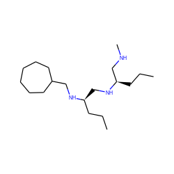 CCC[C@H](CNC)NC[C@@H](CCC)NCC1CCCCCC1 ZINC000045285845