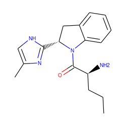 CCC[C@H](N)C(=O)N1c2ccccc2C[C@H]1c1nc(C)c[nH]1 ZINC000013492375