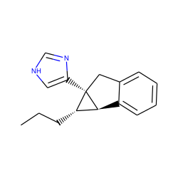 CCC[C@H]1[C@@H]2c3ccccc3C[C@]12c1c[nH]cn1 ZINC000038327733