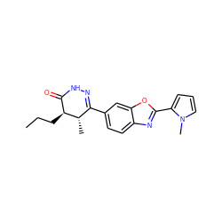 CCC[C@H]1C(=O)NN=C(c2ccc3nc(-c4cccn4C)oc3c2)[C@@H]1C ZINC000139775228