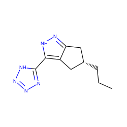 CCC[C@H]1Cc2n[nH]c(-c3nnn[nH]3)c2C1 ZINC000034546407